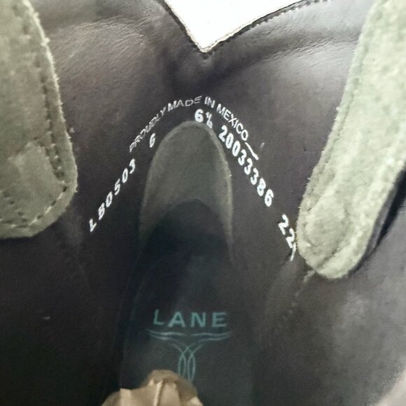 Lane EMMA JANE Womens Cowboy Bootie 6.5 Green Western Cowgirl Short Ankle Boots - Picture 9 of 11